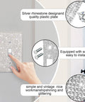 Hand touching sparkly single wall plate from Six Piece Diamond Light Switch Cover Set Dope Rhinestone Bling Wall Plates For Single Gang And Duplex.