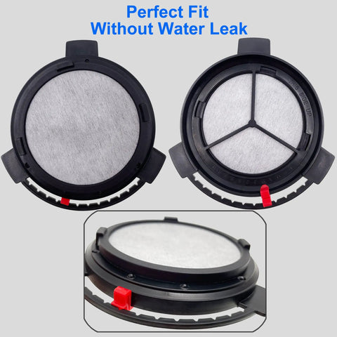 Replacement Water Filtration Set For Mr Coffee Brewers With Frame And Filter Discs showing perfect fit without leak