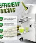 Gotta Love This Commercial Sugar Cane Juicer Machine With Stainless Steel Juice Press For Super Fast 110V Extraction, showing juice extraction.
