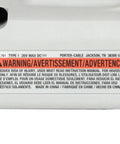 20V Max Cordless LED Work Light Featuring A Smooth Pivoting Neck And Rubberized Grip Handle warning label for safety instructions.