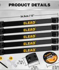 Product details of Beefy Magnetic Tool Holder Storage Organizer Set, 6 Piece, 12 Inch Wall Mount Rack shown with screws and magnets