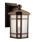 Cameron 1 Light Outdoor Wall Lantern In Prairie Rock Finish With Etched Linen Glass, Vintage Lantern Vibe, 6x11 Inch Weather Resistant