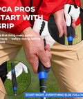 Golf Grip Trainer For Right Hand Swing Grip Corrector To Lock In Proper Hand Position And Build Muscle Memory, Non Slip, Easy Install