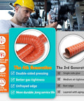 Beefy 2 Inch Silicone Intake Hose With 1 Meter Length, Double Layer Flexible Air Duct For Auto Air System, Red, comparison chart.
