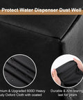 Close-up of black 600D Oxford cloth Dustproof Cover For Water Dispensers And Coolers Keeps It Clean When Idle For Daily Home Use