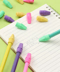 Dope Colorful Pencil Top Erasers Set 120 Latex-Free Cap Tops That Fit All Standard Pencils Erases Cleanly And Reduces Smudging