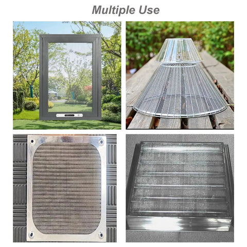 Stainless Steel Mesh Screen 20Mesh 15.7x47.2 Inches 40x120cm in air vents, garden screens, windows, and DIY projects.