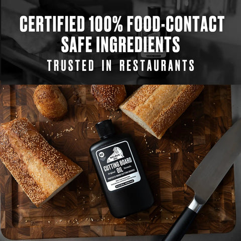 Food Safe Cutting Board Oil For Wood Butcher Block Kitchen Workhorse 8 Oz Bottle With Beeswax Fractionated Coconut Oil Mineral Oil