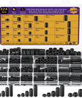 Must Have 324 Piece Black Nylon Spacer Kit For M3 To M6 Screws And Bolts 3 To 25 Millimeter Heights 18 Size Assortment For Electronics Robotics DIY Mounting Durable Versatile Spacers black nylon spacers in labeled organizer case