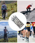 Collage showing Go-To Hydration Bladder Carrier With 2 To 2.5L Water Reservoir in various outdoor activities.