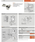 Space-Saving Compact Soft-Close Hinge With Blumotion, 105 Degree Swing, Five-Eighths Overlay, Screw-On Mount, installation guide