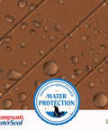Solid Color Waterproofing Wood Stain And Sealer For Outdoor Decks Sedona Red 1 Gallon With Waterproof Finish And UV Protection image