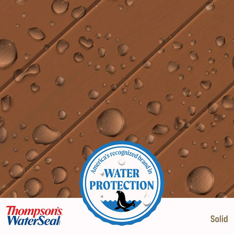 Solid Color Waterproofing Wood Stain And Sealer For Outdoor Decks Sedona Red 1 Gallon With Waterproof Finish And UV Protection image