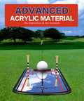 Golf Putting Mirror With Six Tees Training Aid For Practice And Perfection, Quick Feedback For Eye Line, Head And Putter Face