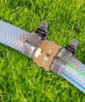 Garden Hose Repair Kit With Clamps And Fittings For 3/4 Or 5/8 Inch Hoses, Two Complete Sets No Tools Needed Easy Quick Install