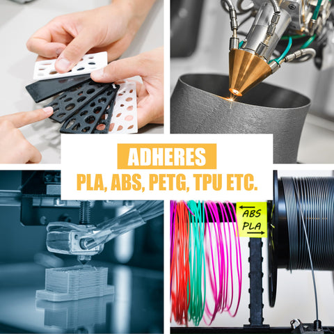 Ultra Fast Dry 3D Printer Glue For PLA, ABS, PETG, TPU, Nylon And ASA, Clear Capillary Action Adhesive in 3D printing setup