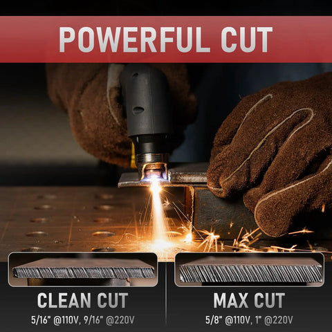 4 In 1 Plasma Cutter With 65 Amp Dual Voltage 110 Volt 220 Volt Non High Frequency Non Touch Pilot Arc in use cutting metal