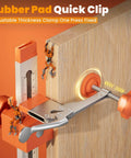 Adjustable Drawer Slide Jig With Toggle Clamp And Magnetic Arm For Precision Cabinet Installations, front view on wood surface