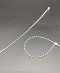 One Thousand Pack Of 5 Inch Adjustable Security Beaded Loop Ties With Snap Lock Pins Ideal For Retail Price Tags And Shipping Seals With Rock Solid Tamper Protection And Straight Up Effortless Hook Up Anywhere, clear plastic ties.