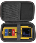 Hard EVA Protective Carrying Case For DEWALT DW099S 100-Foot Bluetooth Laser Measure Tool Distance Meter Case Only Travel Ready Lightweight Compact Storage With Soft Interior Padding, open interior with strap