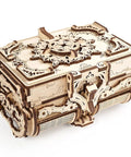 Antique Box 3D Wooden Puzzle Kit For Adults Craft Your Own DIY Mechanical Model Brain Teaser Hobby Set For Home Decor Jewelry Box Project Hands On Fun Today, carved wood box