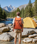 Insulated Cooler Backpack For 36 Cans Keeps Drinks Cold Up To 16 Hours Soft Ice Chest Bag in outdoor camping setting