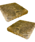 Java Stonework Stepping Stones Pack Of 2 Durable Concrete Pavers With Textured Cobblestone Finish For Outdoor Patio And Pathway