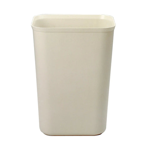 Fire Resistant Wastebasket 40 Qt 10 Gal Beige For Hospitals Schools Hotels And Offices UL Certified Safety Trash Can Durable Resin With Textured Finish