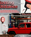 Upgraded LED Garage Parking Sensor Featuring Adjustable Red Yellow Green Warning Lights And Dual Power Car Stop Indicator for setting distance in garage.