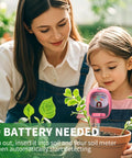 Woman and child using Go To All In One 4 In 1 Soil Test Kit With Moisture Meter pH Gauge Fertility And Sunlight Meter No Battery Required
