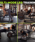 Dual Mode Leg Extension And Curl Machine For Home Gym with adjustable features for leg and arm exercises in use by people