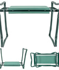 Two In One Foldable Garden Kneeler And Seat With Cushioned EVA Foam For Back And Knee Relief, Heavy Duty Metal Frame