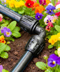Half Inch Drip Irrigation Elbow Fittings 13 Pack Barbed Elbow Connectors For One Half Inch Drip Tubing Anti Drop Lock Nut in garden
