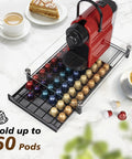 Coffee Pod Holder Organizer For Original Line Nespresso Holds 60 Pods In Slim Drawer Style Kitchen Countertop Rack