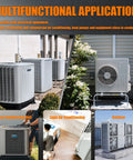 Built Tough And Weatherproof 60 Amp AC Disconnect Switch Box For Outdoor Units shown near outdoor AC units and equipment.