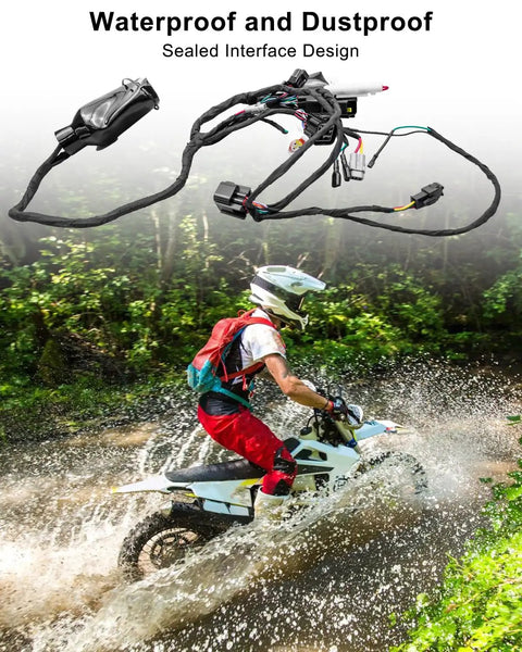 Main Wiring Harness Assembly For Light Bee X S Electric Dirt Bike Replacement Cable With Beefed Up High Conductivity Copper Core For Smooth Power Delivery And All Weather Riding