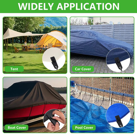 Heavy Duty Tarp Clips With Lock Grip Clamp 20 Pack For Tarps Tents Pool Covers Car Covers And Awnings Shark Tooth Fasteners