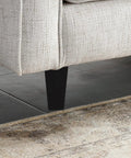 4 Pack Black Wood and Iron Furniture Legs Replacement for Cabinets and Benches, Sleek Minimalist Style under sofa