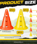 Dog Agility Hurdle Cone Set For Backyard Training Height Adjustable Obstacle Course Kit With 12 Cones And 6 Rods image