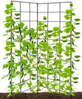 Foldable Two Panel Garden Trellis for Climbing Plants, Easy Setup No Fuss, Space Saving, Raised Bed Vegetable Support with 59 Inch Span