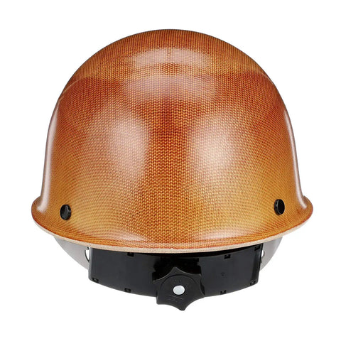 Front view of Skullgard Cap Style Safety Hard Hat With Swing Ratchet Suspension For High Heat Up To 350F Phenolic Resin Non Slotted Cap
