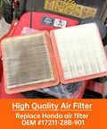 Beefy 3 Pack Air Filter Replacement For Honda GCV Engines GCV160 And GCV190 Fits HRX217 HRR216 HU800AWD Walk Behind Mowers 17211 Z8B 901