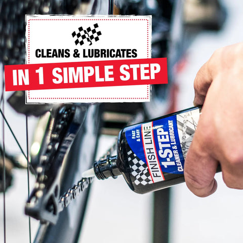 Applying One Step Bike Chain Cleaner And Lubricant For All Bicycle Chains Cleans Lubricates And Protects In One Easy Application