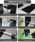 Two Pack Heavy Duty Large Drawer Installation Clamps With Three Millimeter Thickened Build For Rock Solid Holes And Zero Guesswork Cabinet Hardware Jig Featuring Non Slip Silicone Pads And No Drama Setup product details showing 3mm steel and non-slip pads.