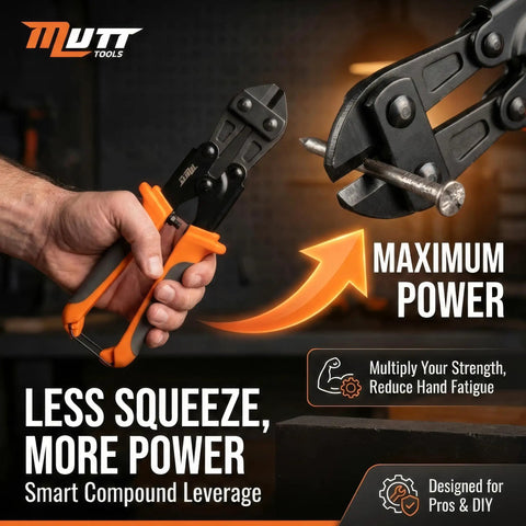 8 Inch Mini Bolt Cutters Heavy Duty CrMo Wire And Fence Cutter cutting nail with enhanced leverage