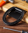 Heavy Duty Solid Steel Horse Tie Ring Set Two Pack With Expansion Screws 3 By 3 Inch Cross Ties Down For Stable Barn Tack Room Black Built Like A Tank close view