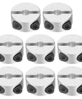 Eight Piece Double Split Shaft Collar Set 4mm Bore 18mm Outer Diameter 8mm Thick Aluminum Alloy Set Screw Clamp On Collars for Secure Axle