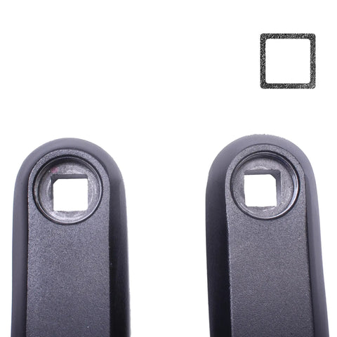 Square Hole Bike Crank Arms Set 89Mm 102Mm 114Mm 127Mm 140Mm 152Mm 160Mm 165Mm 170Mm 175Mm For Ebike Mid Mounted Motors Heavy Duty