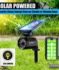 Motion Sensor Solar Spotlight For Outdoors Waterproof Landscape And Yard Lights Super Bright LED Garden Path Lighting Weather Resistant Easy Install No Wiring All Night Illumination For Lawn Patio And Walkways with solar panel and battery indicator