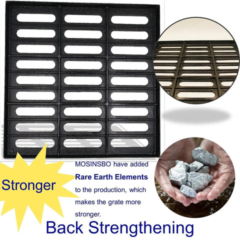 Beefy Ductile Iron Drain Grate 20x20 Inch For Driveway Channel Cover with rare earth elements for extra strength